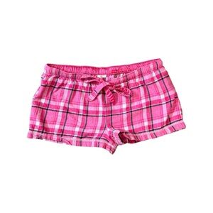 SO Authentic Pink Plaid Pajama Shorts - Size M